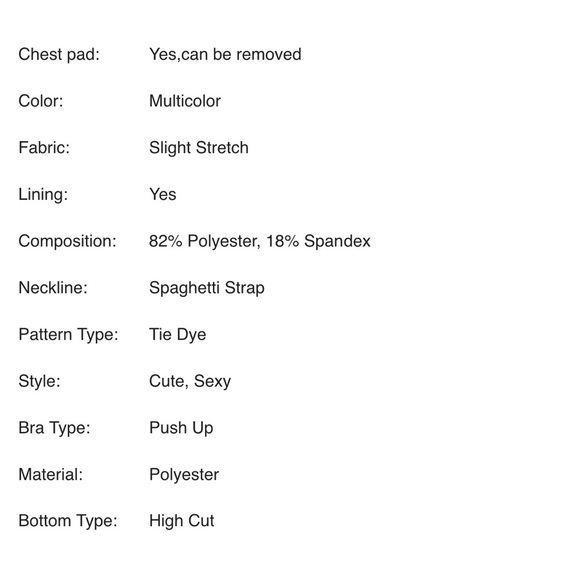 Last One | Tie Dye Bathing Suit Brand New - Picture 8 of 9